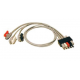 Mindray 3 Lead ECG Pinch Clip Lead Wires - 24in. -  0012-00-1262-08