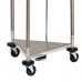 Hamper Clinton Model HS-54. Stainless Steel Triangular with Lid 18 in